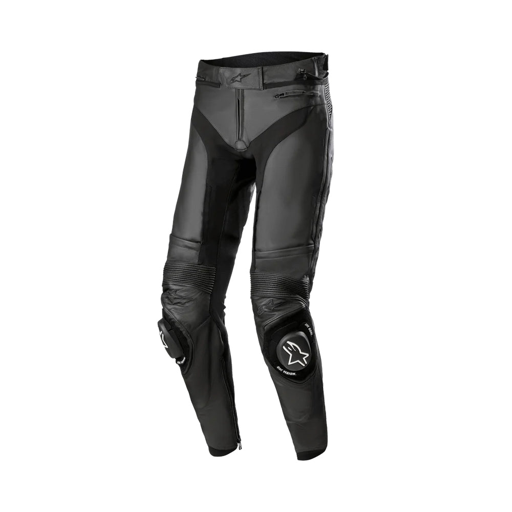 Pantalón de piel Alpinestars Missile V3 Negro / Negro