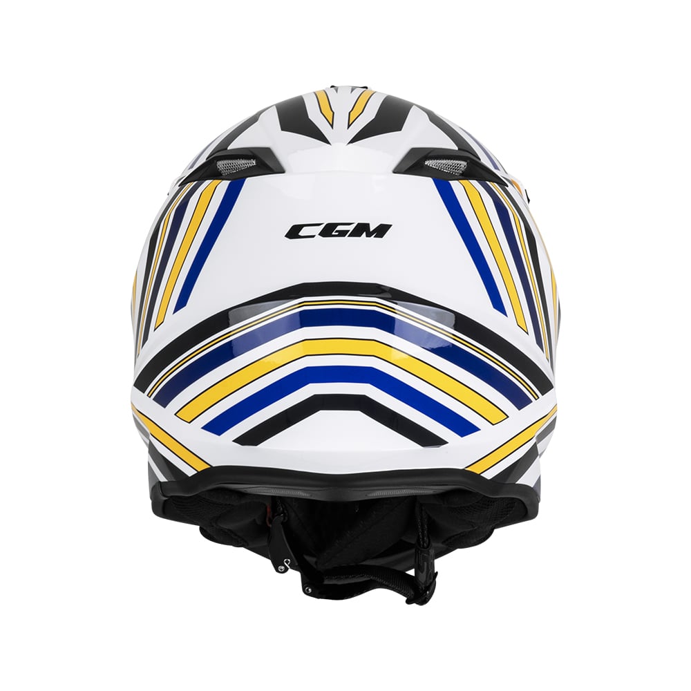 Casco CGM 367G Motocross Blanc Azul