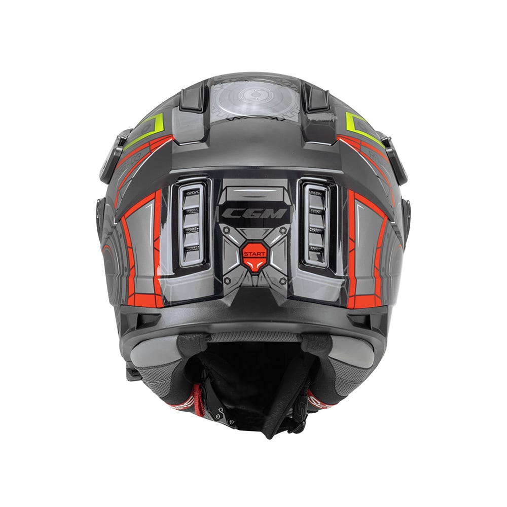 Casco CGM  Advanture 366T Neg Gris Rojo