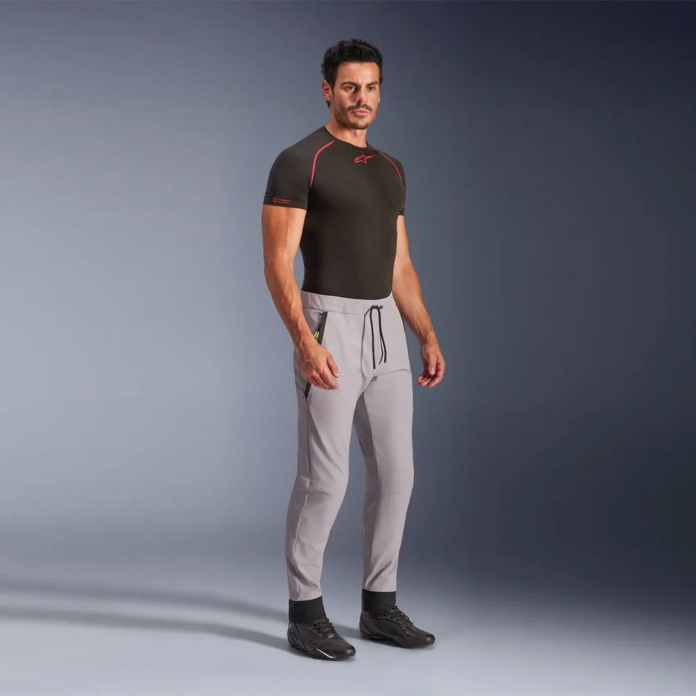 Pantalón Alpinestars Aeroshell Gris / Amarillo Fluor