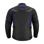 CHAQUETA DE MOTO TEXTILE MZONE NEKMA NEGRO / AZUL