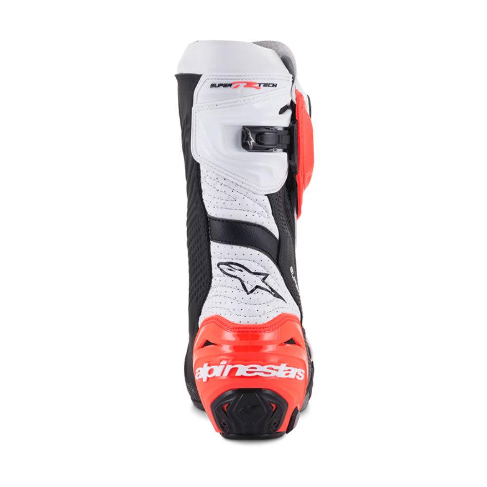 Botas Supertech R Ventiladas Negro Blanco Rojo Fluo