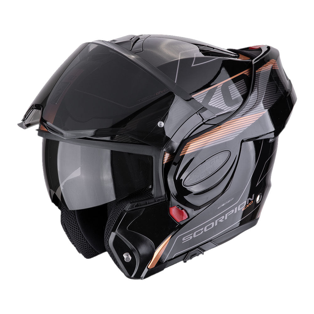 CASCO SCORPION EXO-TECH EVO TRAVELLER NEGRO-COBRE