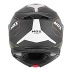 Casco Modular NOX N967 Conquer  Kaki / Naranja