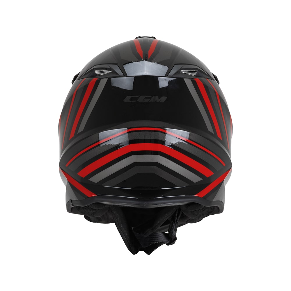 Casco CGM 367G Motocross Negro Rojo