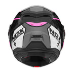 NOX Casco Abatible Premium Spinner ARK Blanco / Rosa / Negro