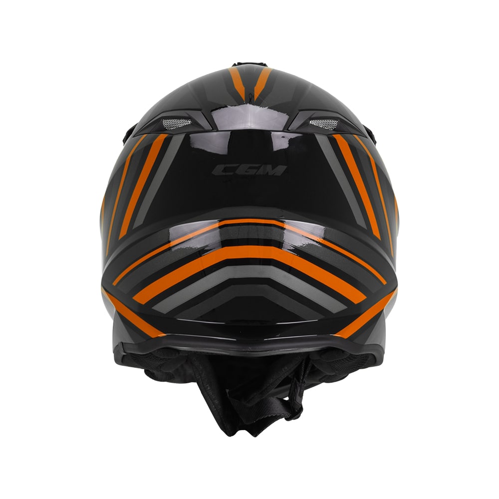 Casco CGM 367G Motocross Negro Naraja