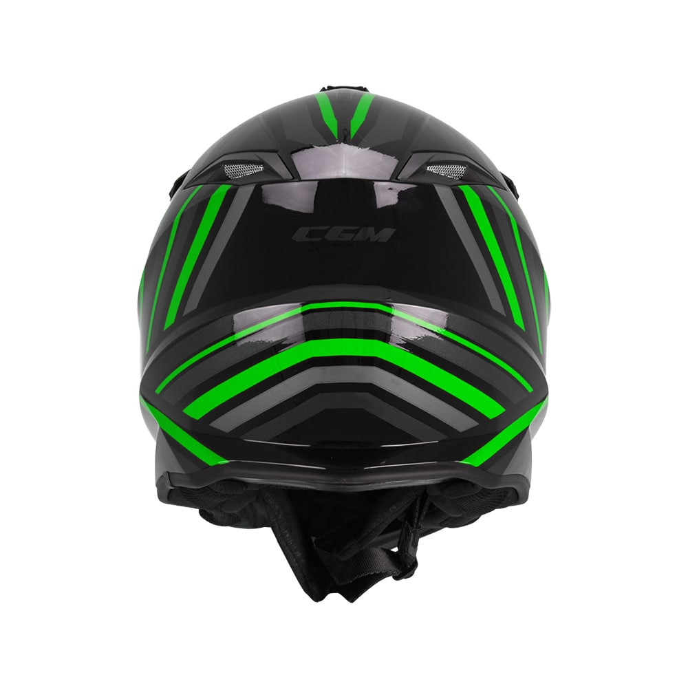 Casco CGM 367G Motocross Negro Verde