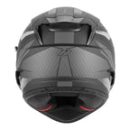 CASCO INTEGRAL REVO N304-S, NEGRO MATE Y PLATEADO