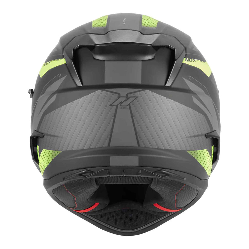 CASCO INTEGRAL REVO N304-S, NEGRO MATE Y AMARILLO
