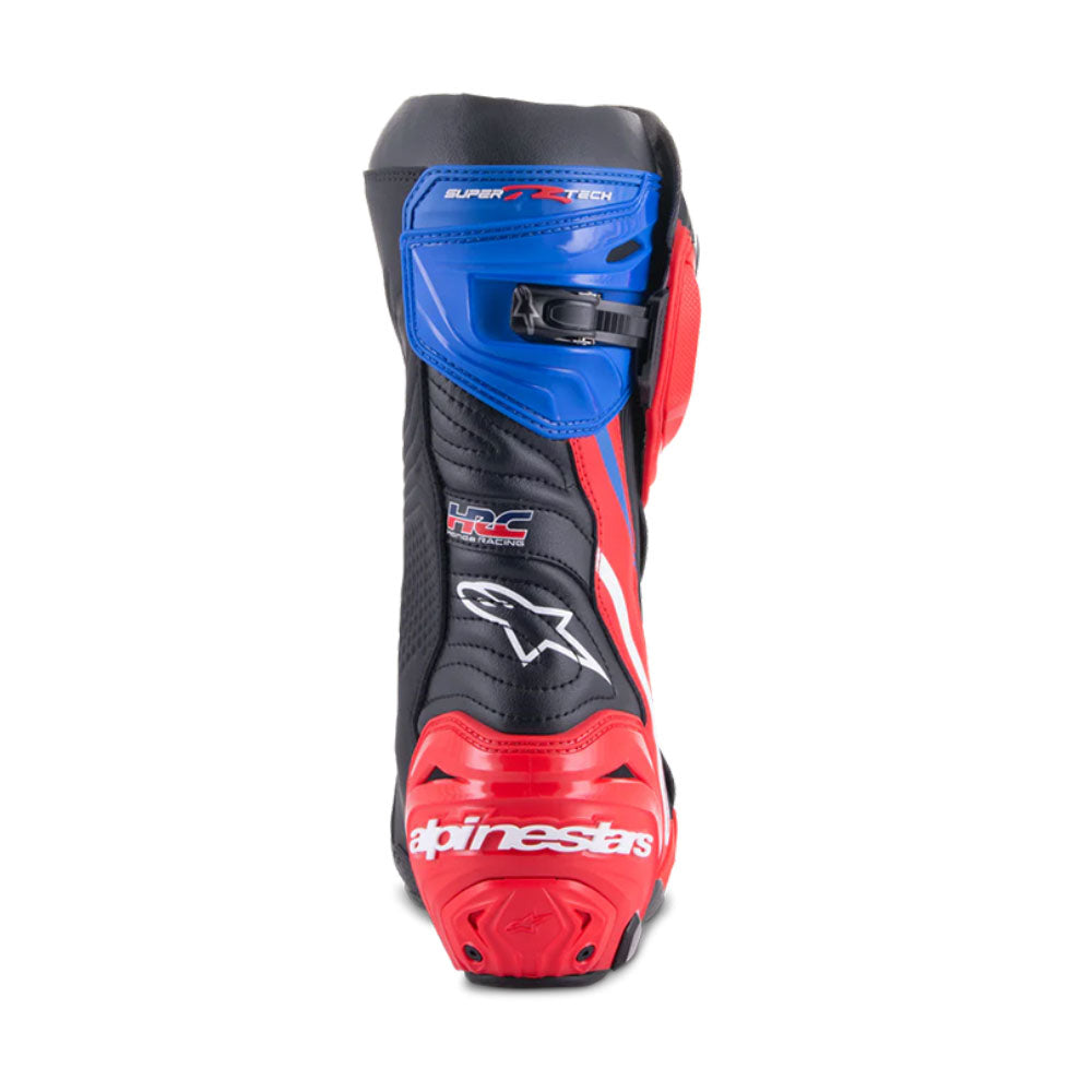 Botas Honda Supertech R Negro Rojo brillante Azul