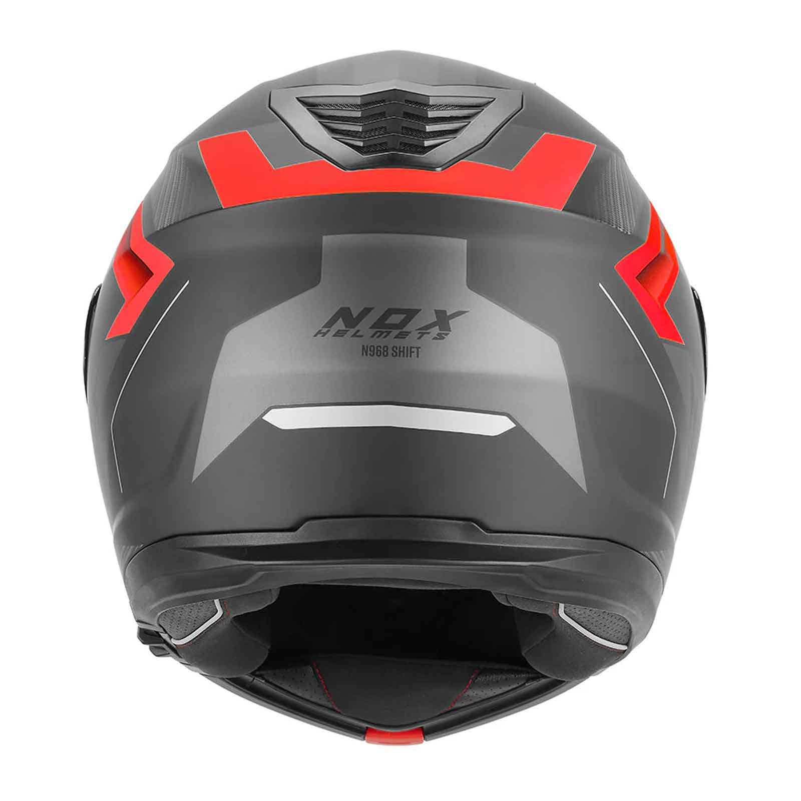 Casco Modular NOX N968 SHIFT  Rojo / Negro
