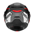 NOX Casco Abatible Premium Spinner ARK Blanco / Rojo / Negro