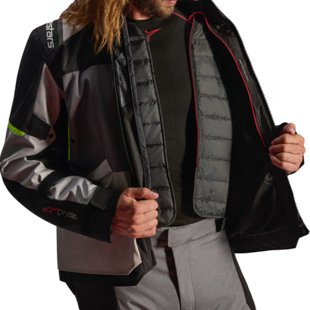 Chaqueta Textil Alpinestars Andes V4 Drystar Gris / Negro / Flou