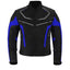 CHAQUETA DE MOTO TEXTILE MZONE VALECO NEGRO / AZUL