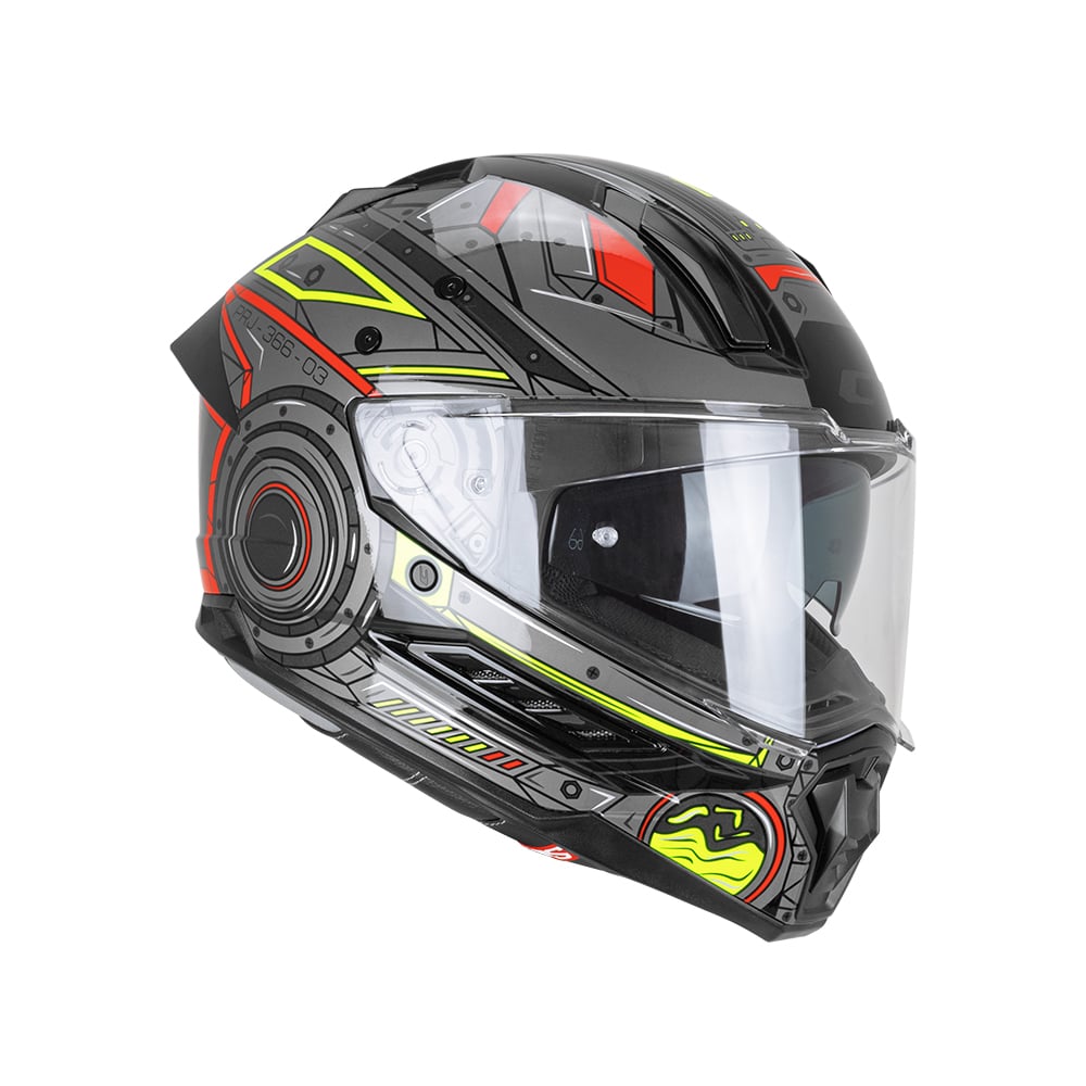 Casco CGM  Advanture 366T Neg Gris Rojo