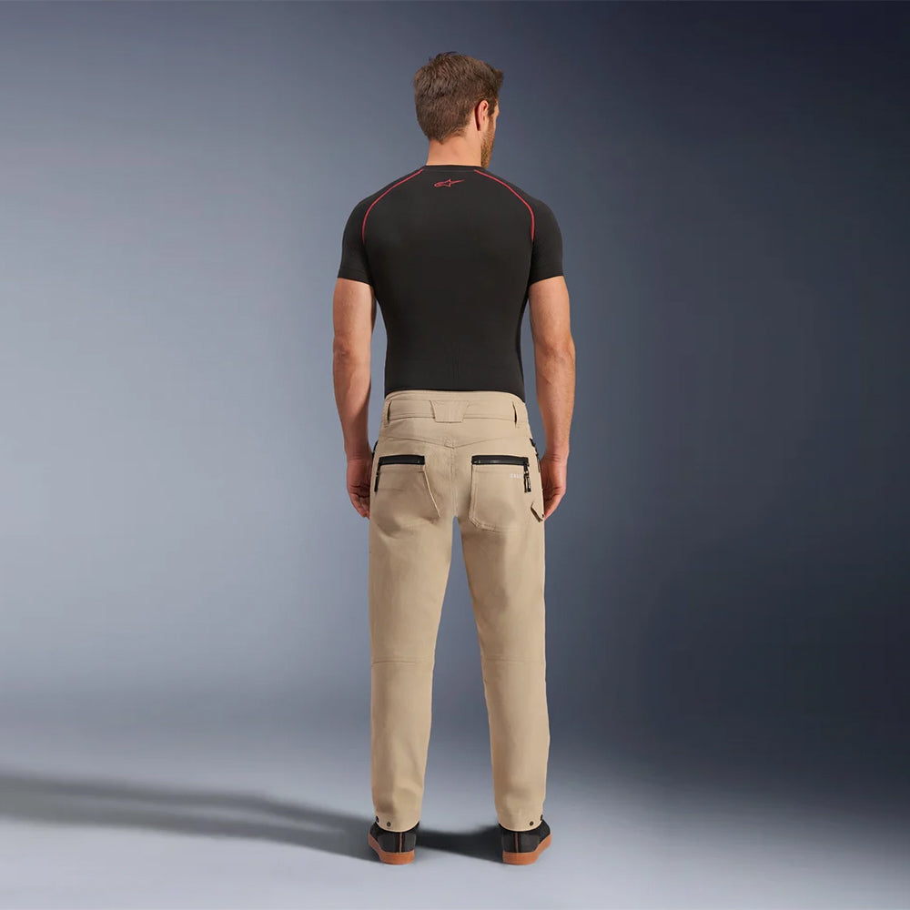 Pantalón de Moto Alpinestars Flex-AST Canvas Almendra