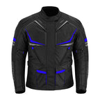 CHAQUETA DE MOTO TEXTILE MZONE NEKMA NEGRO / AZUL