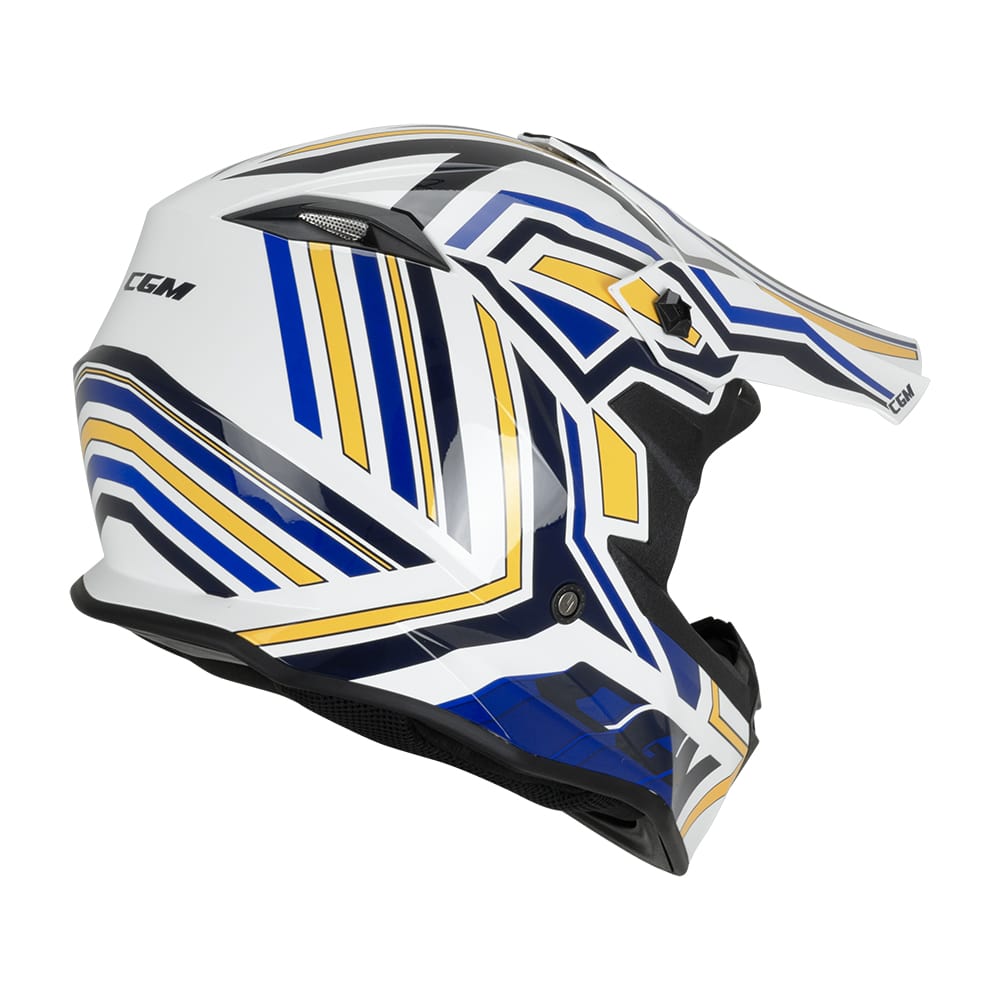 Casco CGM 367G Motocross Blanc Azul