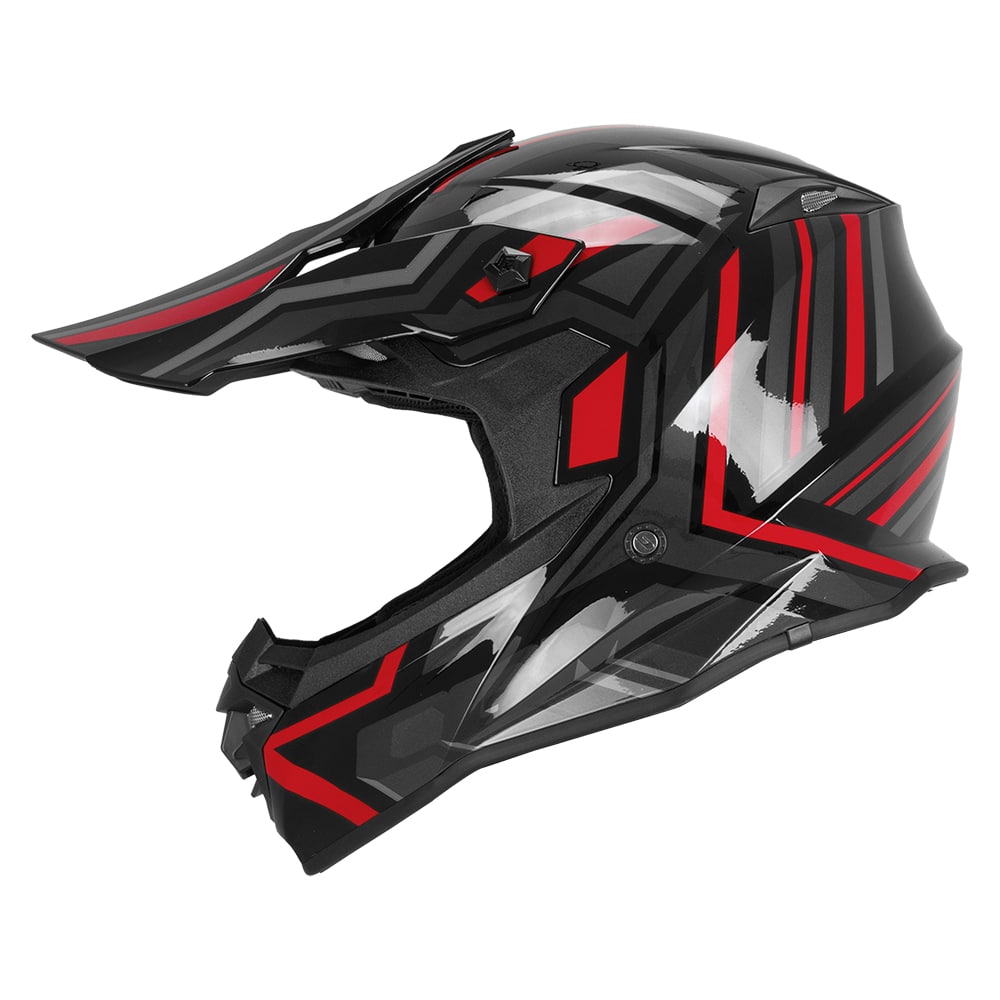 Casco CGM 367G Motocross Negro Rojo Imagen principal del producto
