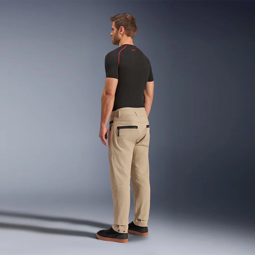 Pantalón de Moto Alpinestars Flex-AST Canvas Almendra