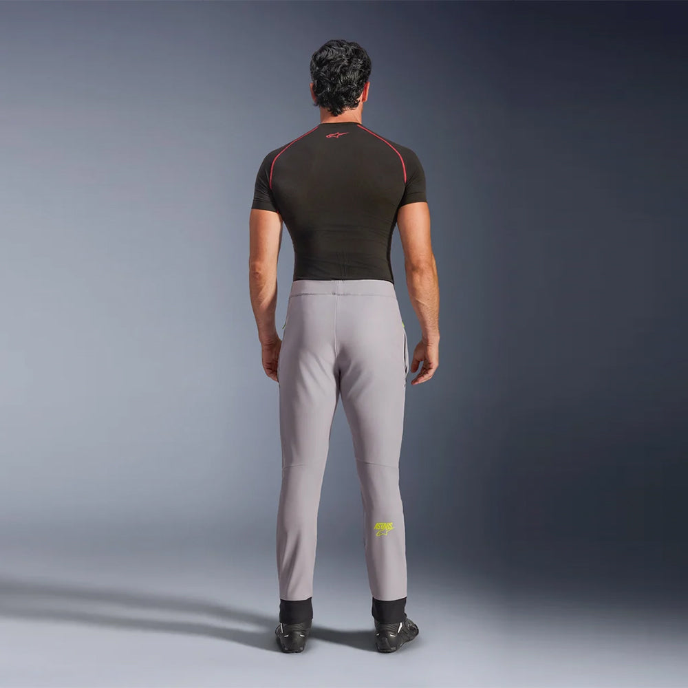 Pantalón Alpinestars Aeroshell Gris / Amarillo Fluor