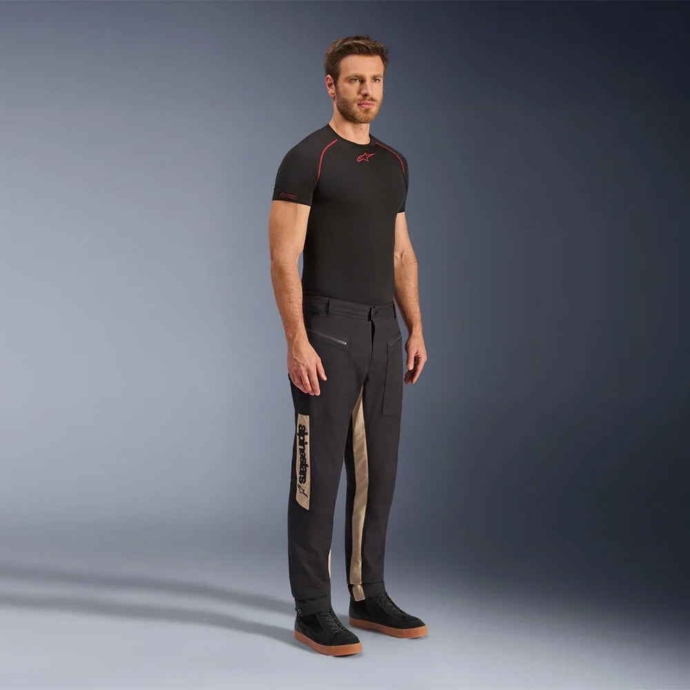 Pantalón de Moto Alpinestars Flex-AST Negro / Almendra