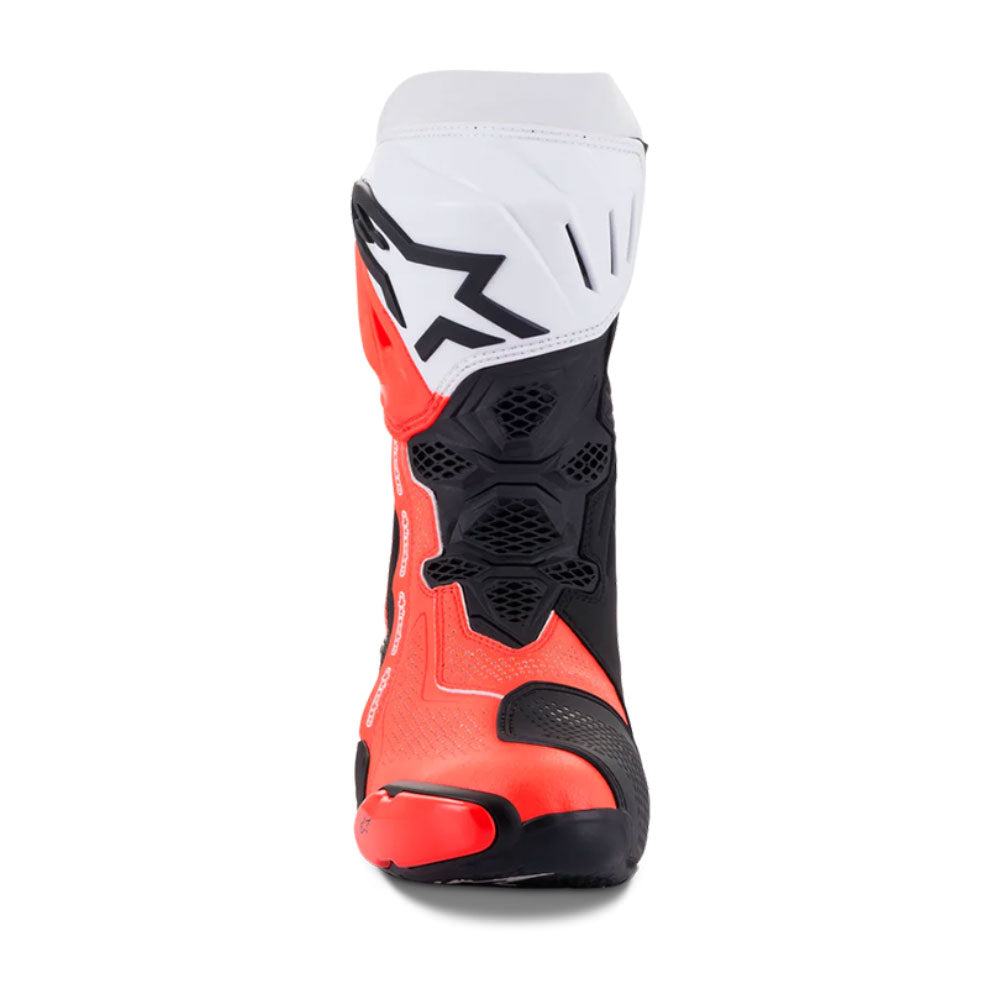 Botas Supertech R Ventiladas Negro Blanco Rojo Fluo