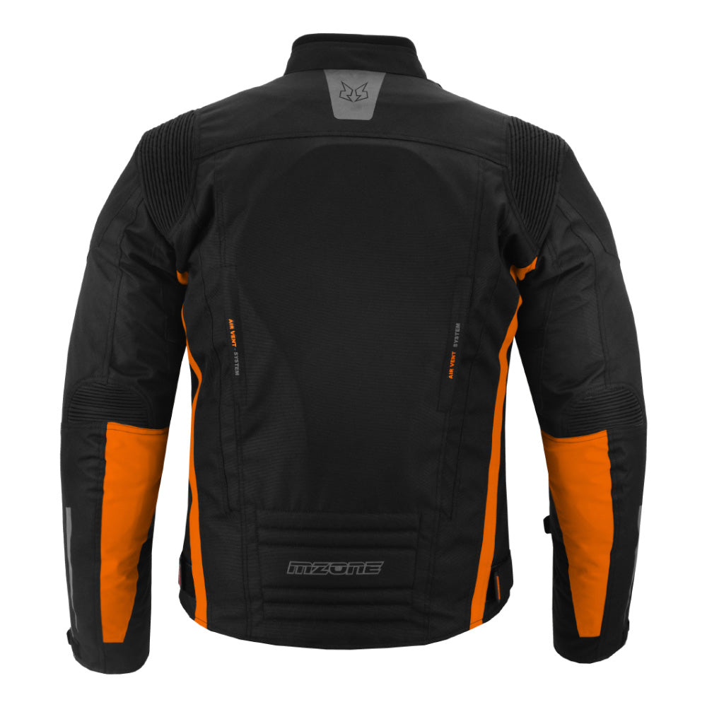 CHAQUETA DE MOTO TEXTILE MZONE VALECO NEGRO