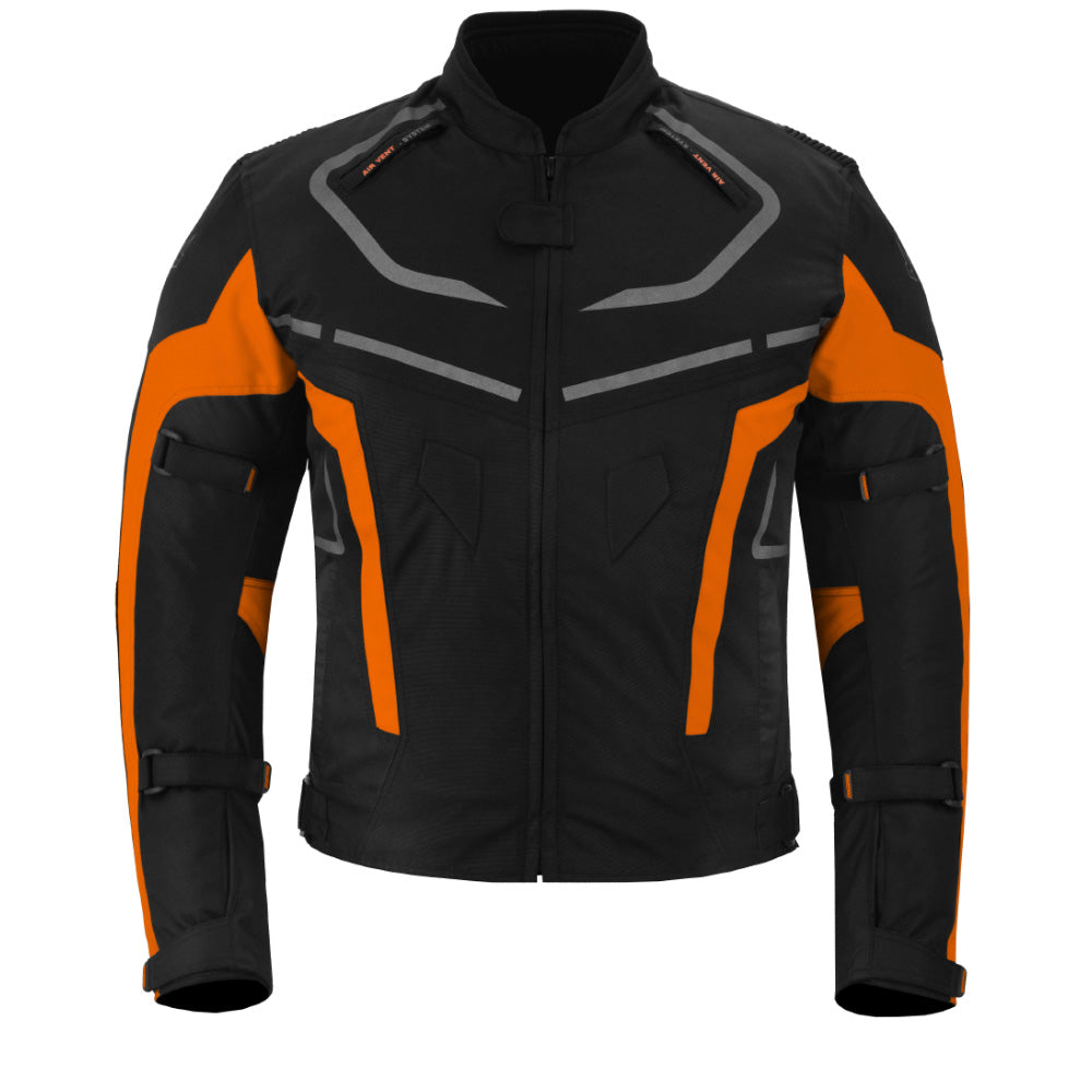 CHAQUETA DE MOTO TEXTILE MZONE VALECO NEGRO