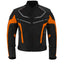 CHAQUETA DE MOTO TEXTILE MZONE VALECO NEGRO / NARANJA