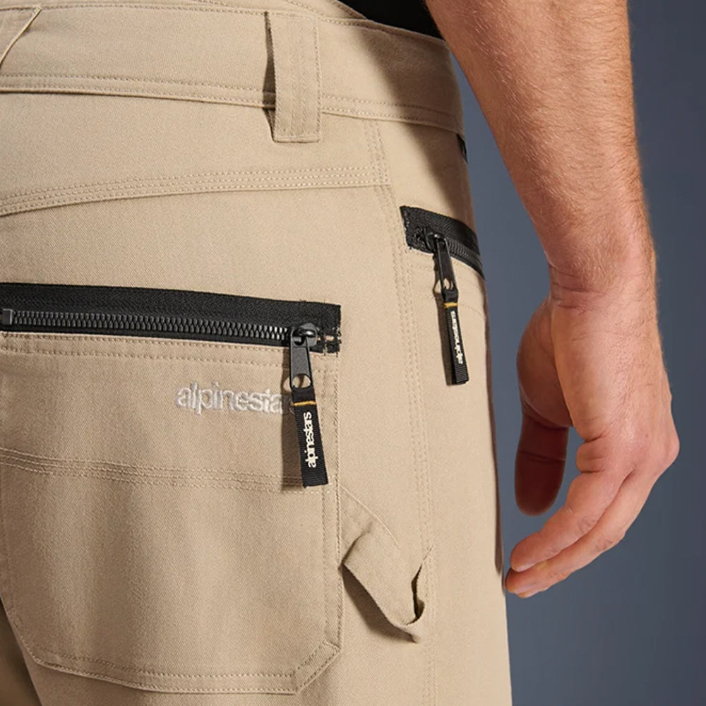 Pantalón de Moto Alpinestars Flex-AST Canvas Almendra