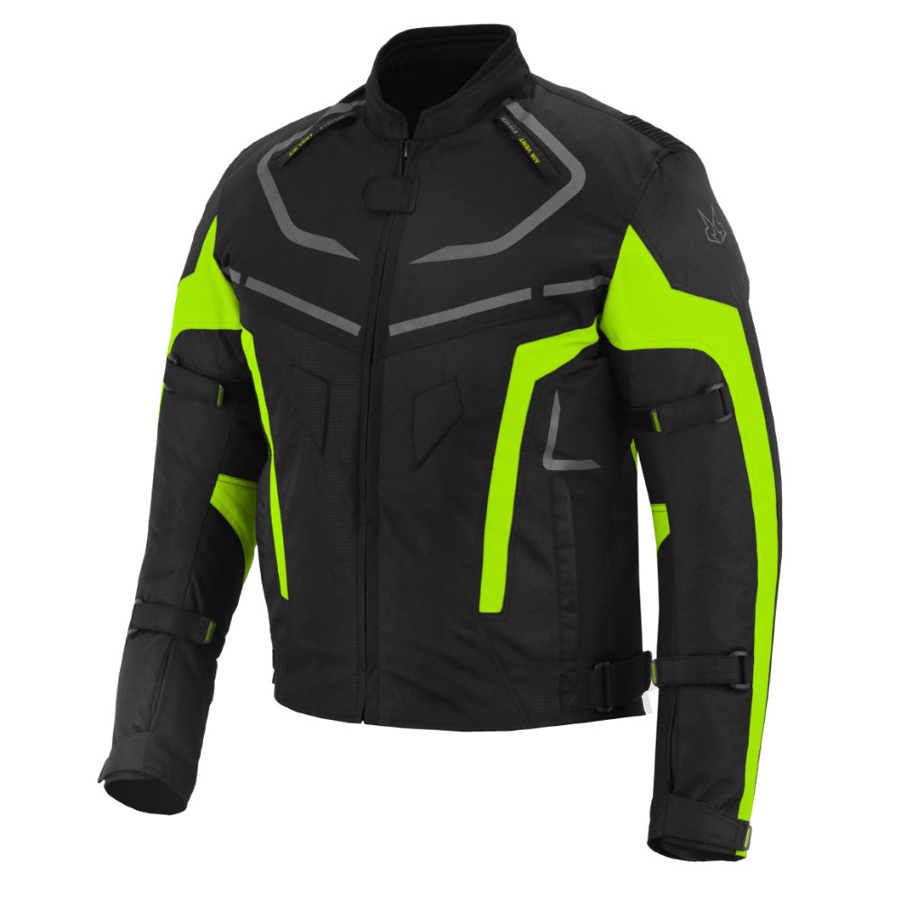 CHAQUETA DE MOTO TEXTILE MZONE VALECO NEGRO