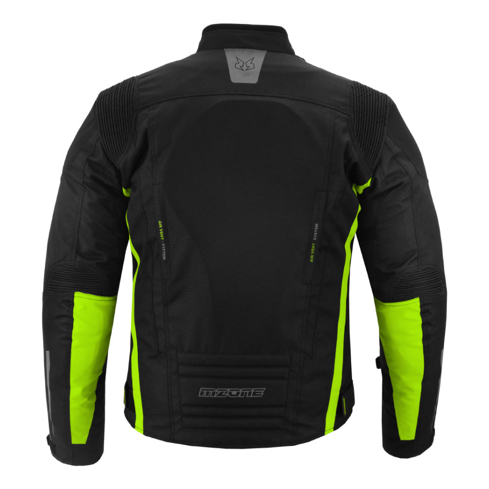 CHAQUETA DE MOTO TEXTILE MZONE VALECO NEGRO