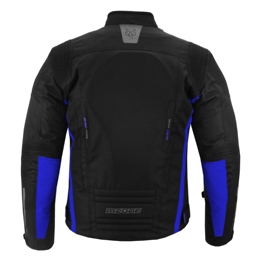 CHAQUETA DE MOTO TEXTILE MZONE VALECO NEGRO