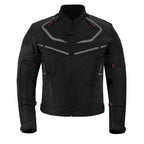 CHAQUETA DE MOTO TEXTILE MZONE VALECO NEGRO