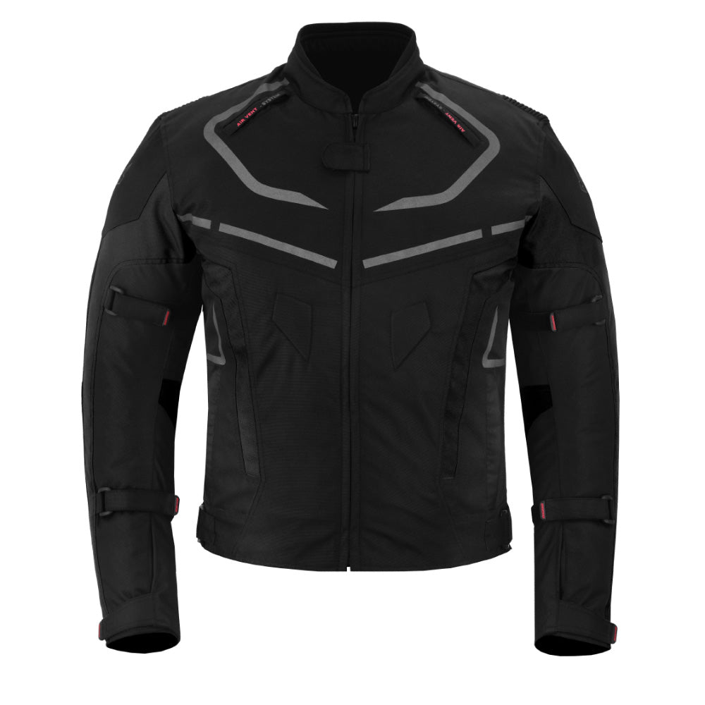 CHAQUETA DE MOTO TEXTILE MZONE VALECO NEGRO