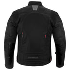 CHAQUETA DE MOTO TEXTILE MZONE VALECO NEGRO