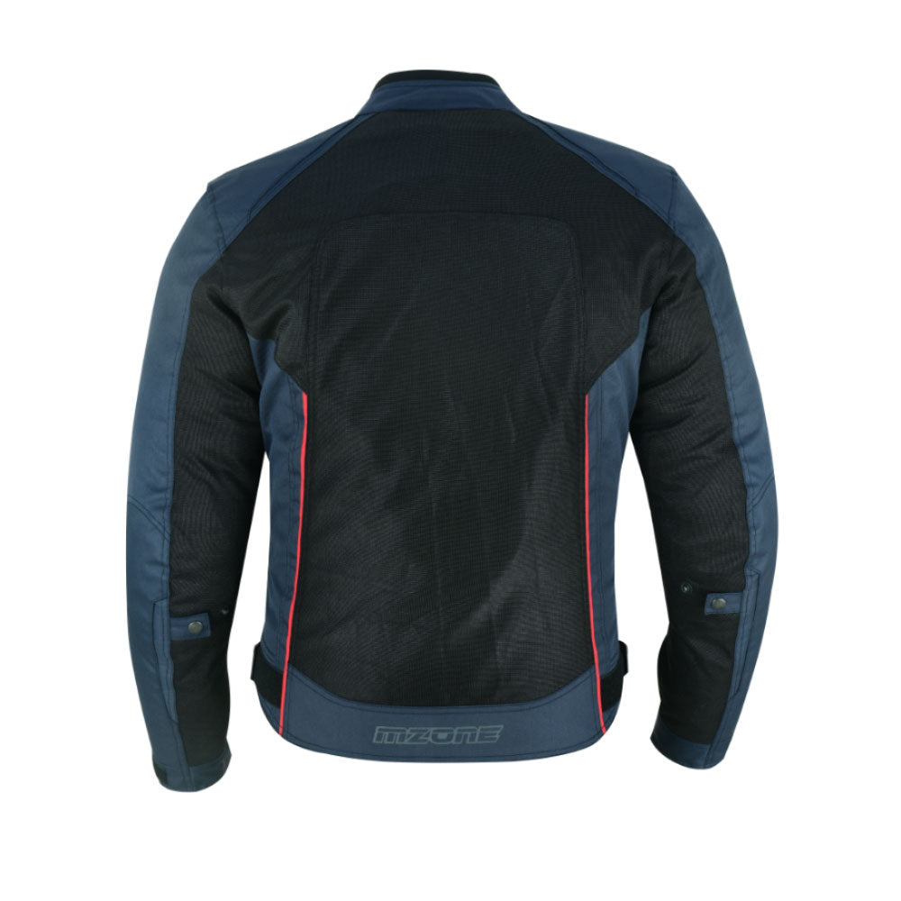 CHAQUETA DE MOTO TEXTILE MZONE ASHTON AZUL SUMMER Imagen secundaria del producto