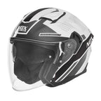 Casco Jet NOX N130 Ekto, Blanco/Negro
