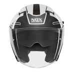 Casco Jet NOX N130 Ekto, Blanco/Negro