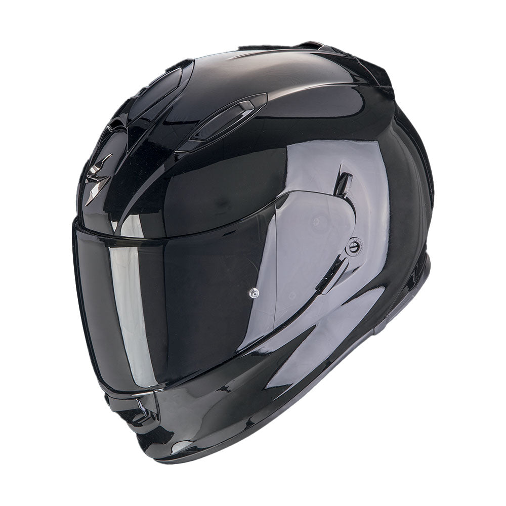 CASCO SCORPION EXO-491 SOLID NEGRO BRILLO
